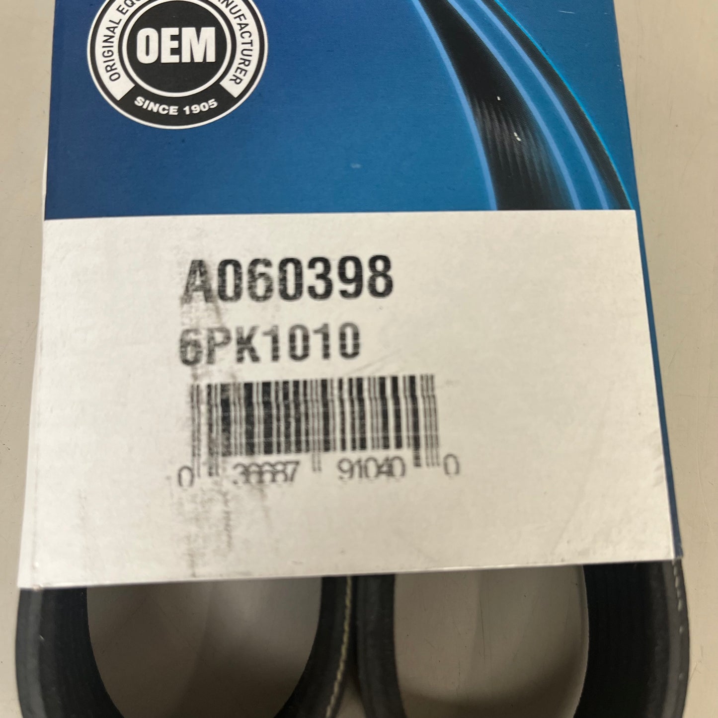 DAYCO Poly Rib Belt Straight Standard Rib Depth 39.764" Effective Length A060398