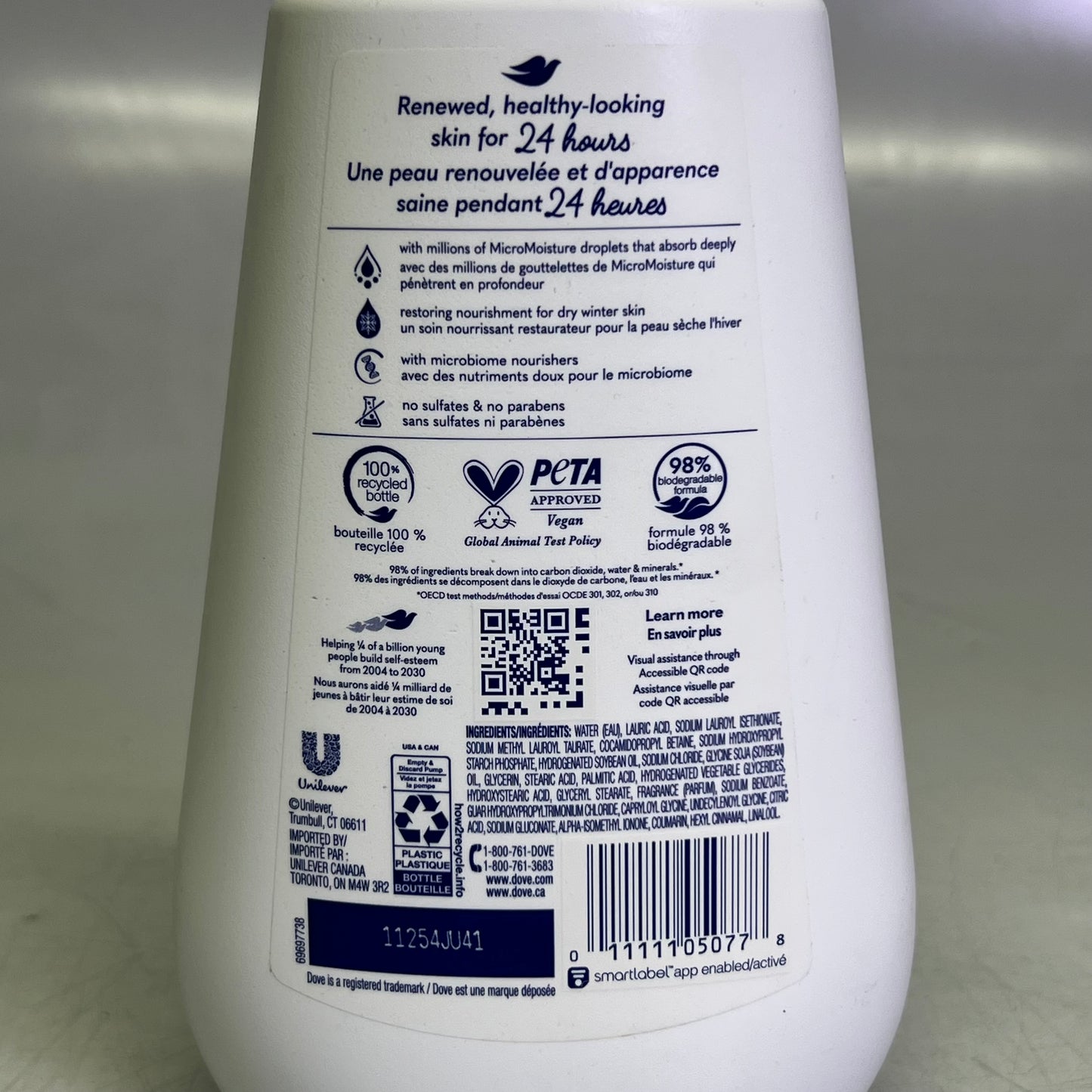 DOVE Limited Edition Winter Care Liquid Body Wash with pump 30.6 fl. oz.