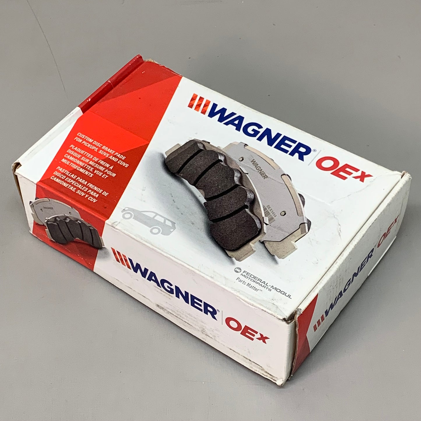 WAGNER OEx Premium Ceramic Disc Brake Pad Set 6" x 3" OEX1041