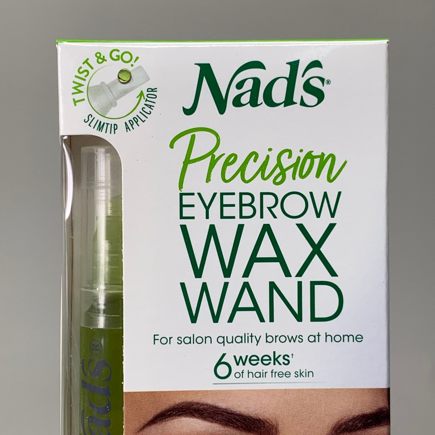 NADS Precision Eyebrow Wand Waxing Kit Soothing Honey 0.2oz 0677EN06