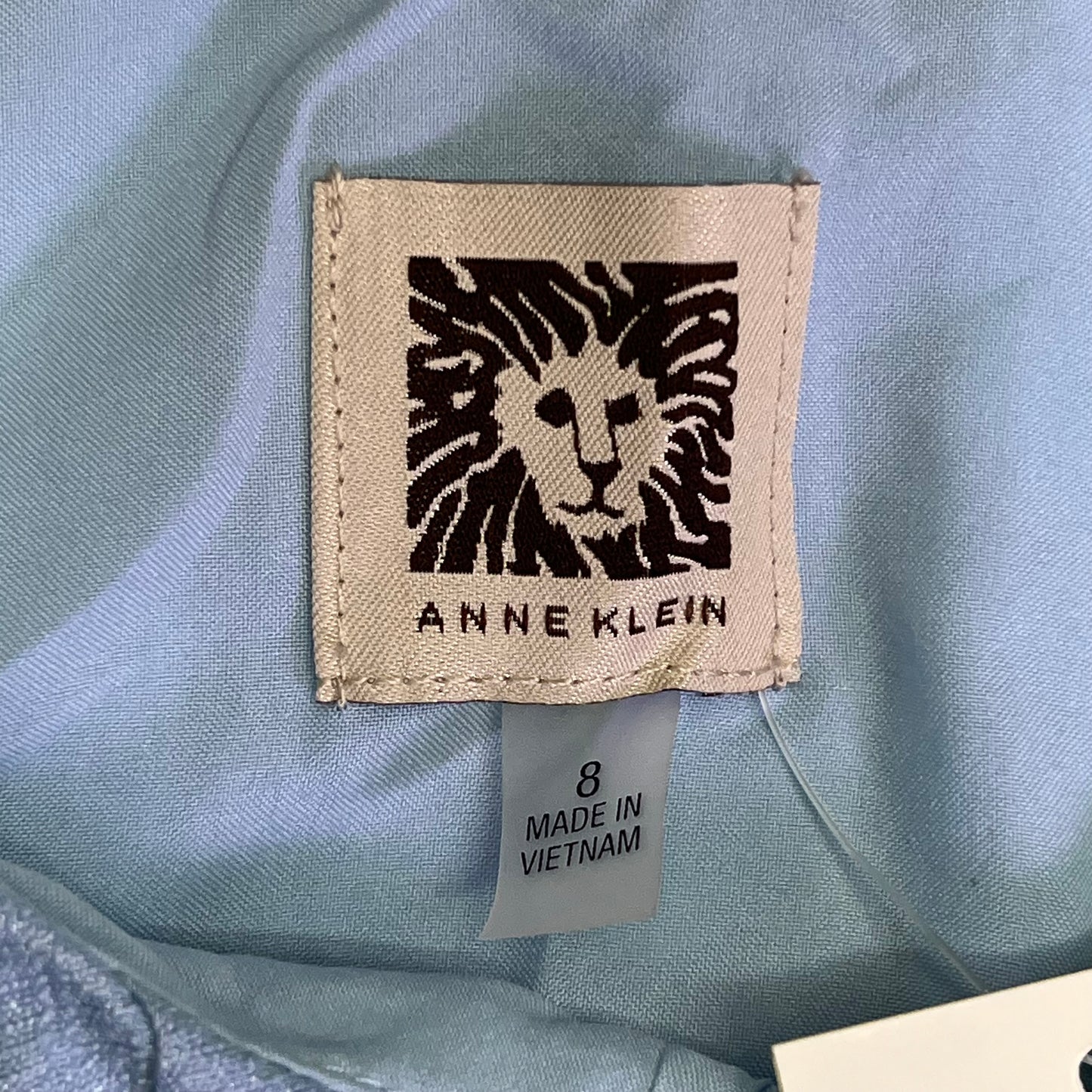 ANNE KLIEN Knee Length Lined Summer Dressed Womens Sz 8 Bright Water Blue (Used)