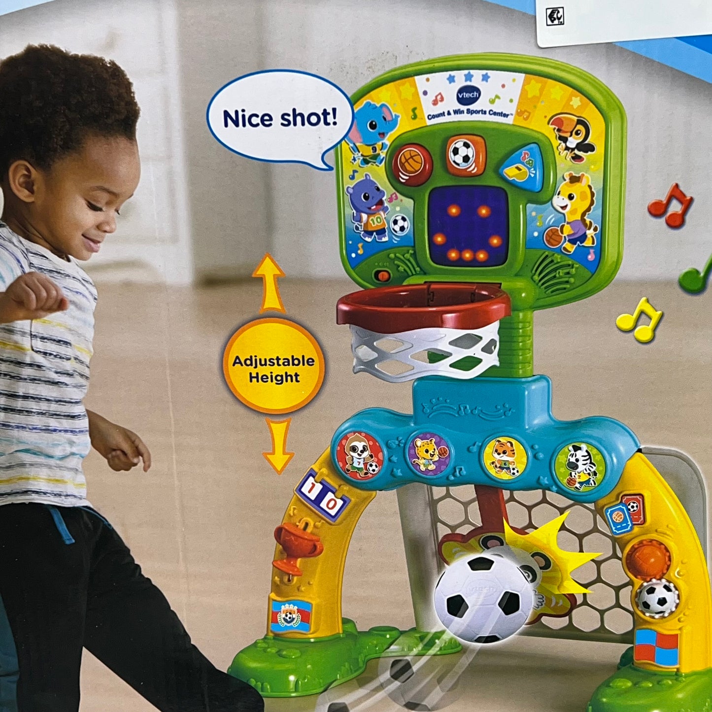 VTECH Count & Win Sports Center w/ Two Balls & Adjustable Height 12-36Month 5335