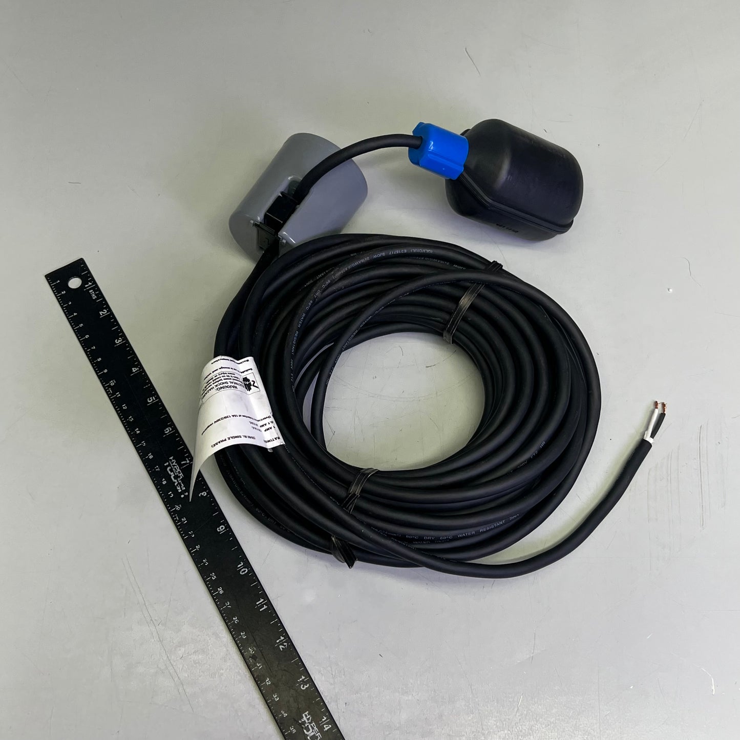 SJE RHOMBUS Mechanically Activated Pump Switch Float Switch 50' Black 1069194