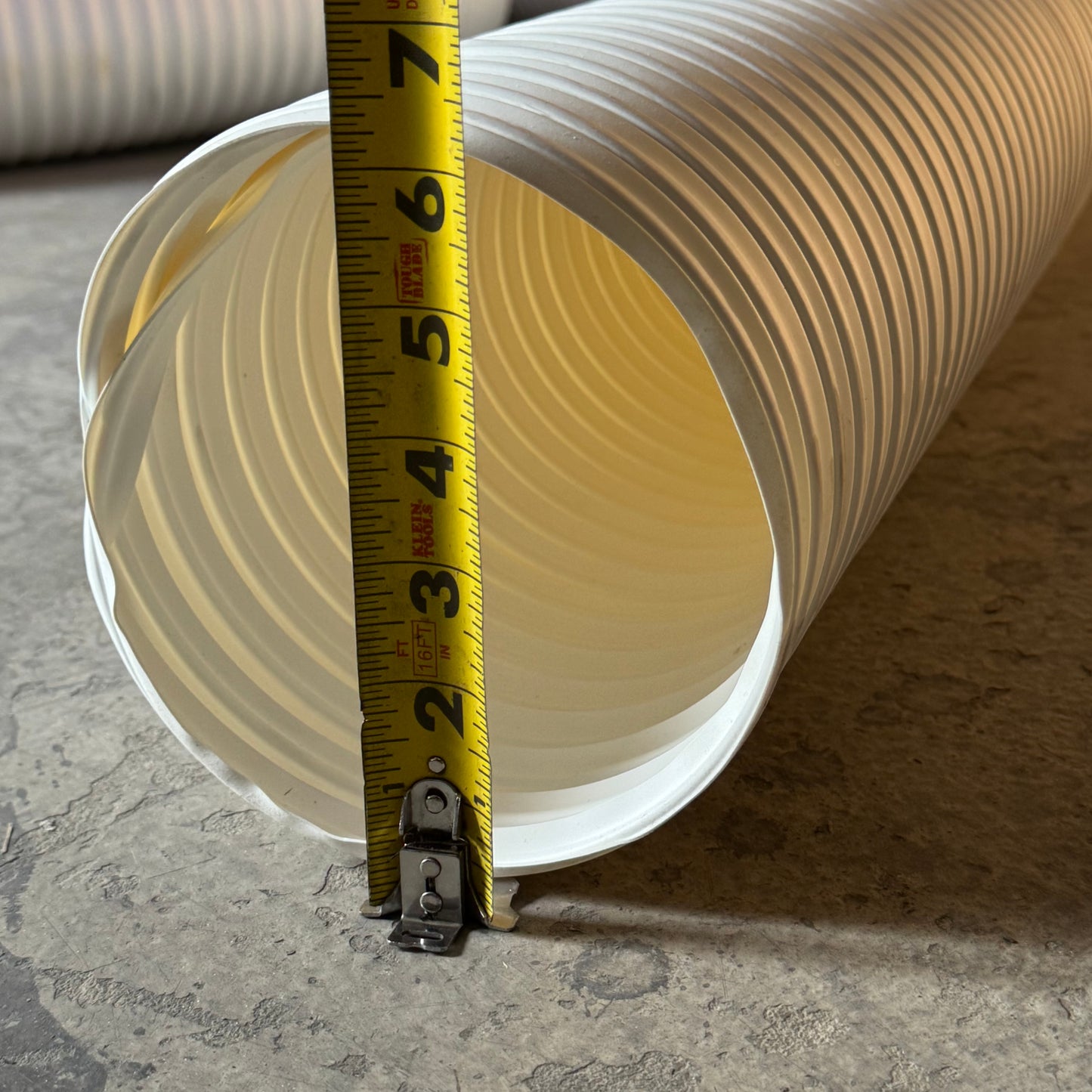 HI-TECH DURAVENT RFH White Ducting Hose FDA TPR Sz 6" x 25' 2001-0600-3025