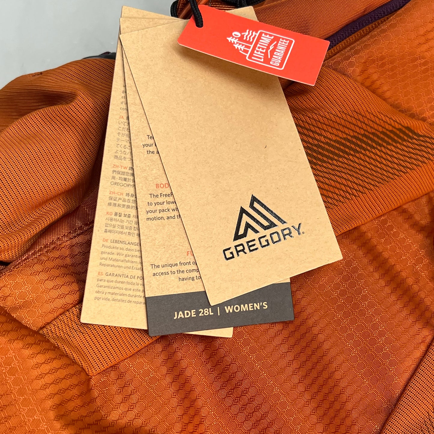 GREGORY Jade 28L Backpack w/ Adjustable Torso Women's SM/MD Moab Orange