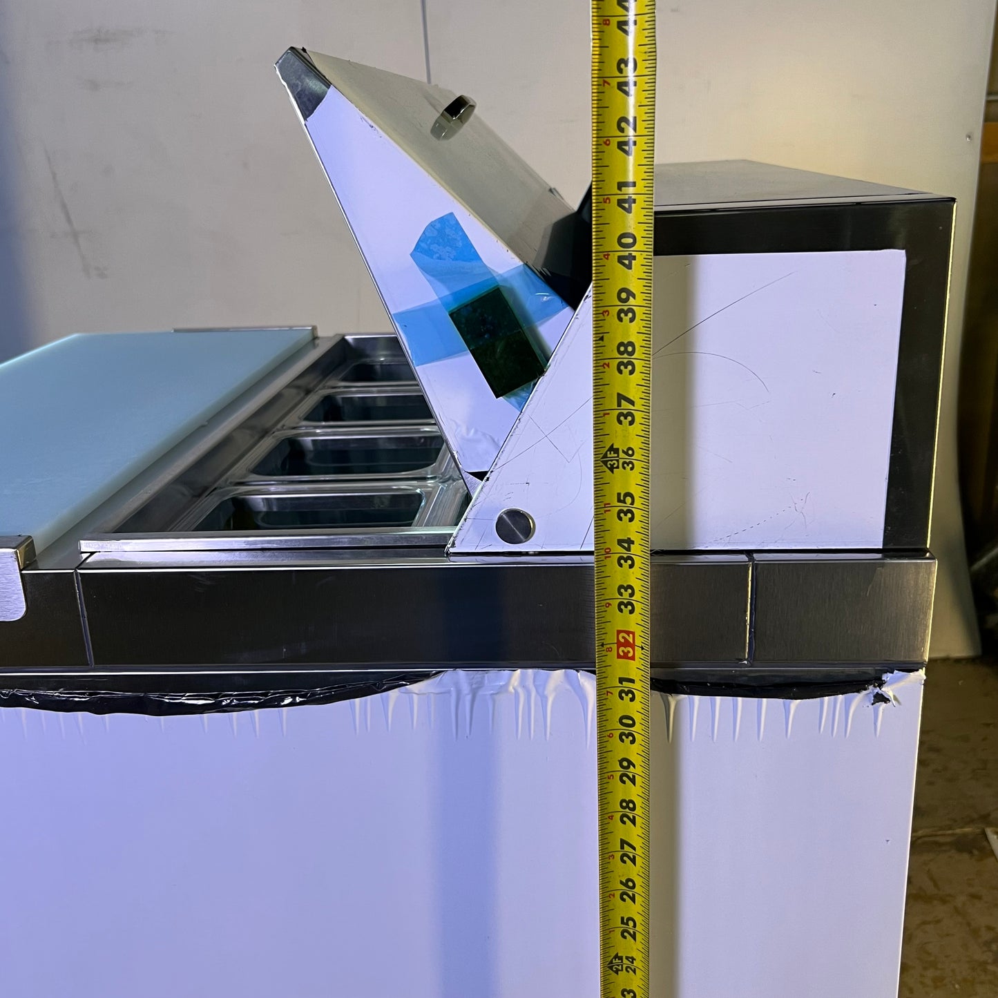 WILPREP 29" Single Door Commercial Salad Prep Table Refrigerator TSSU-29T