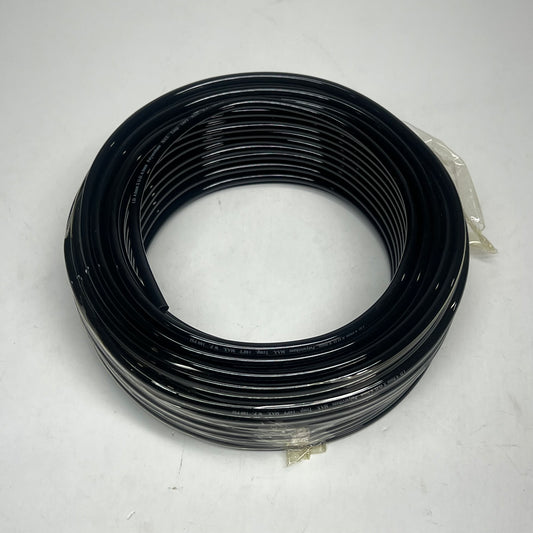 Tubing For Air/water Polyurethane 100' 4mm 180 PSI 6 MM OD Black 1PBR7A