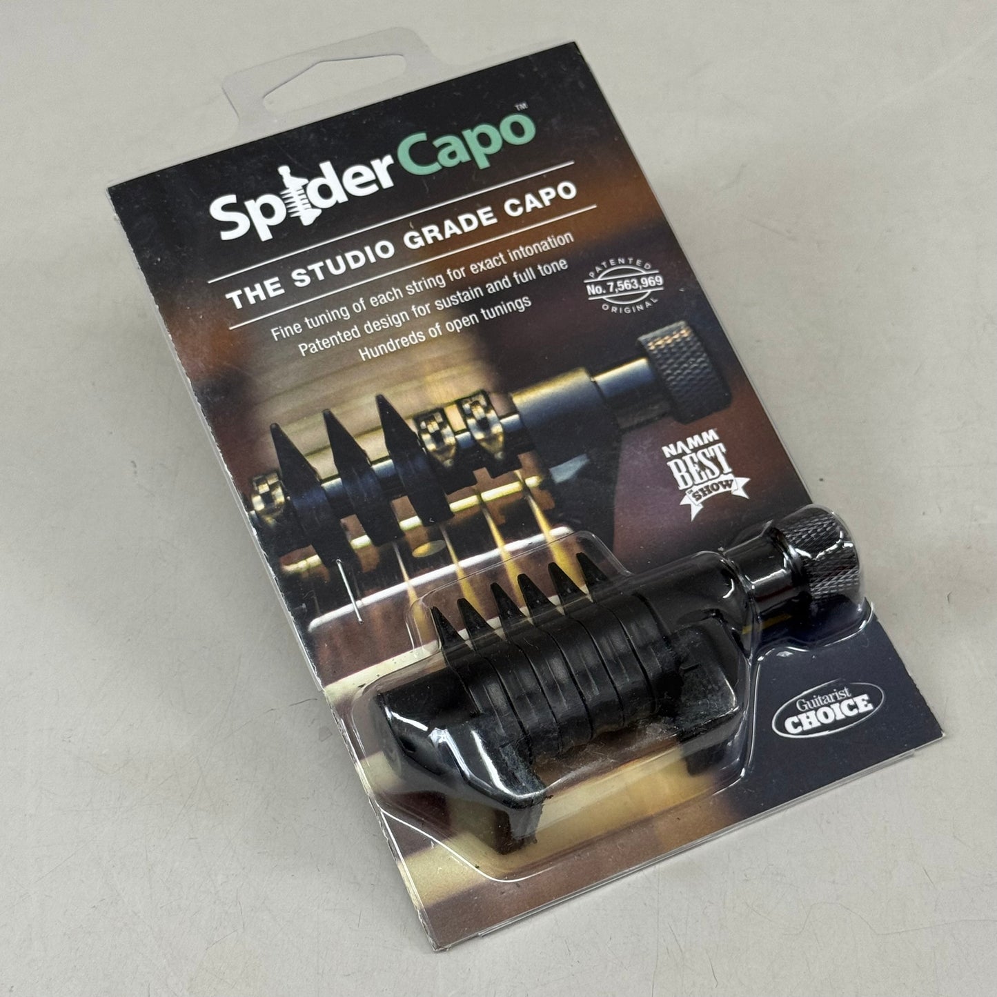 SPIDERCAPO The Studio Grade Capo Guitar Fine Tuning Black