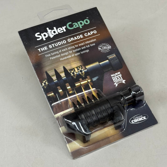 SPIDERCAPO The Studio Grade Capo Guitar Fine Tuning Black