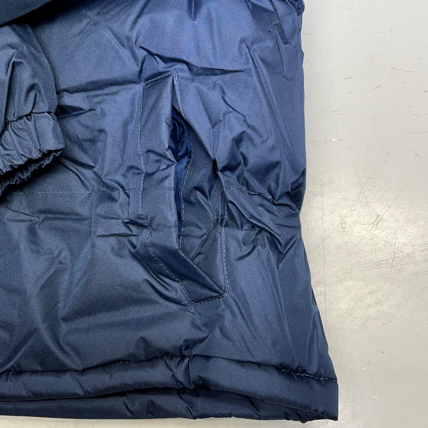 AMERICAS SUPPLIER Heavyweight Zip Up Coat Jacket Men's Sz L Navy Blue 2383077