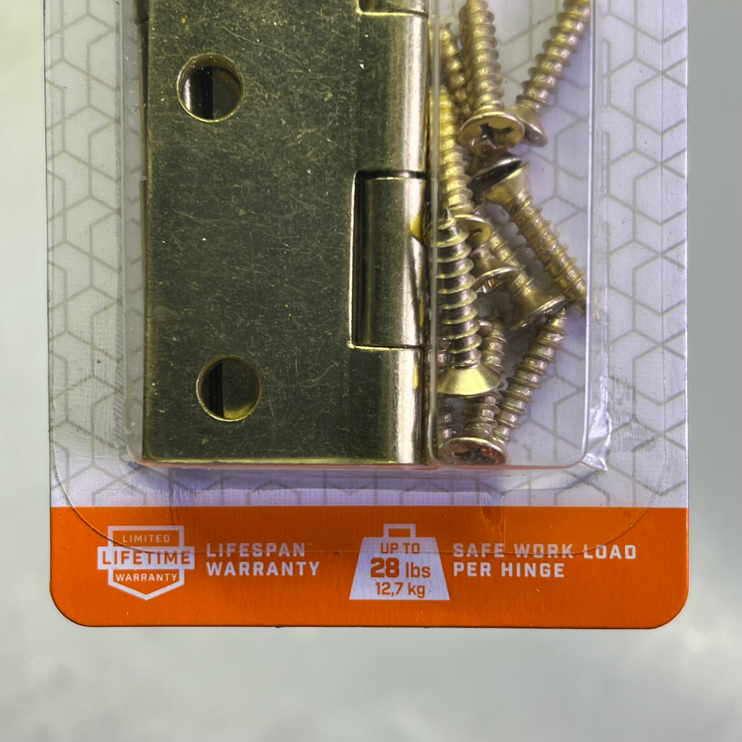 NATIONAL HARDWARE  (2 PACK) Steel Narrow Hinge 3" W Frame 0.065"  Brass N142-067