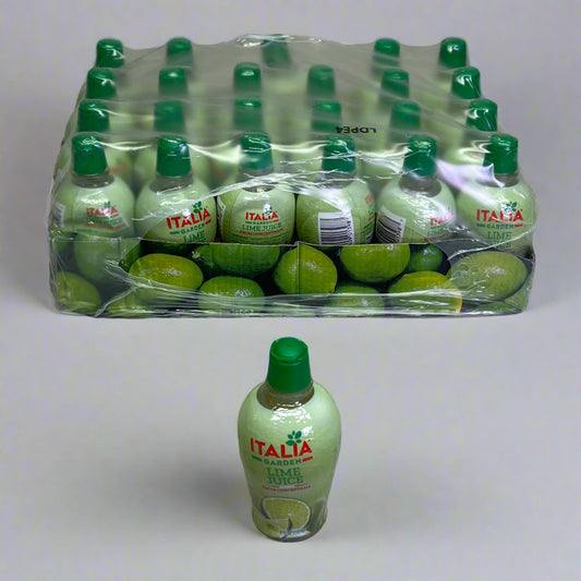 ITALIA (24 PACK) Garden Lime Juice From Concentrate 4 Fl Oz 24 Servings BB 12/25