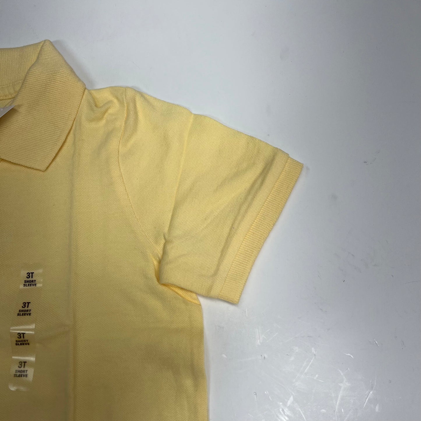 THE CHILDRENS PLACE (3 PACK) Uniform Soft Pique Polo Shirt Boy's Sz 3T Yellow