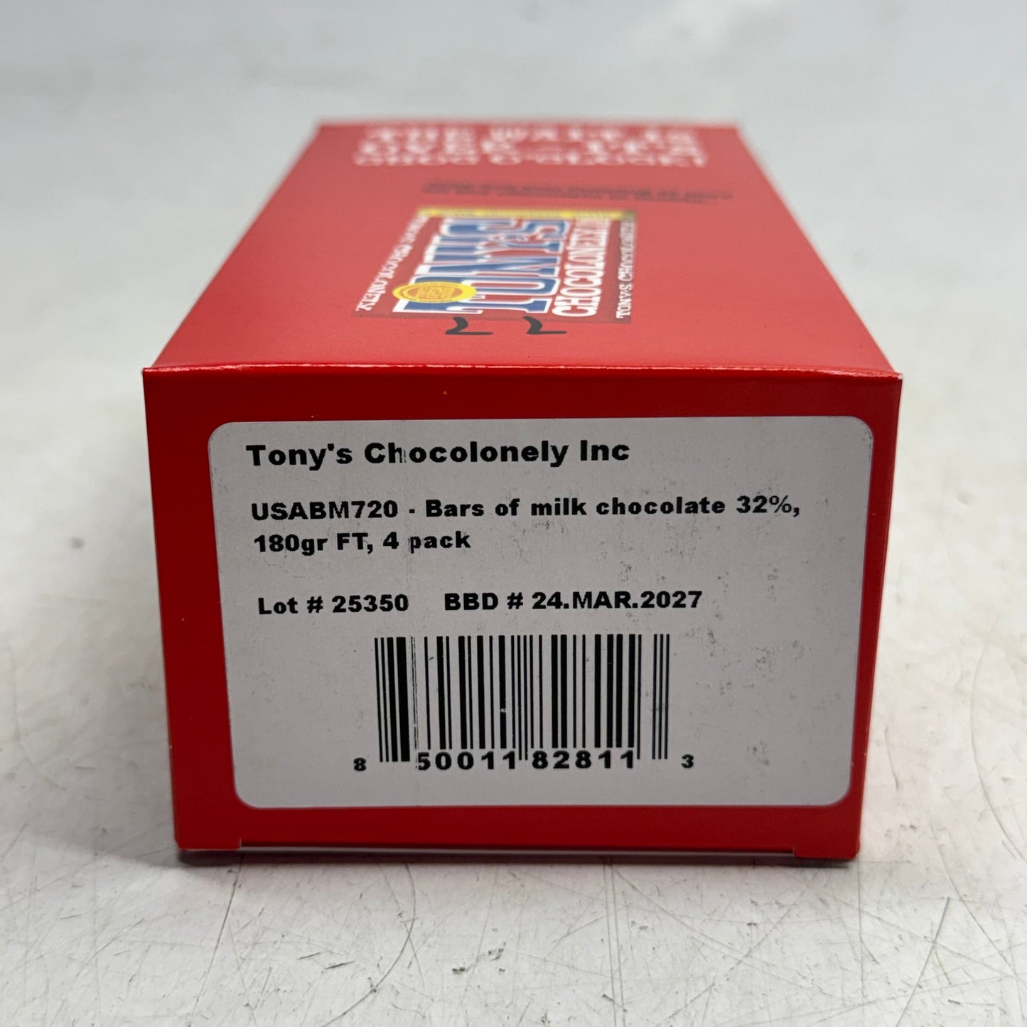 TONY'S (4 PACK) Chocolonely Classic Milk Chocolate Bars 180gr BB 03/27