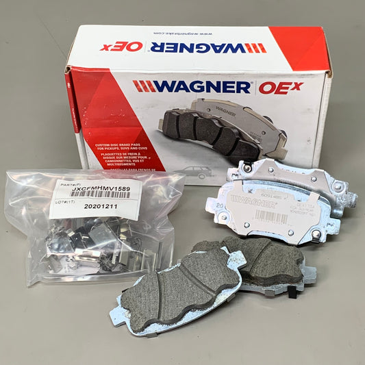 WAGNER OEx Premium Ceramic Disc Brake Pad Set 4 1/2" x 2" Grey OEX1734