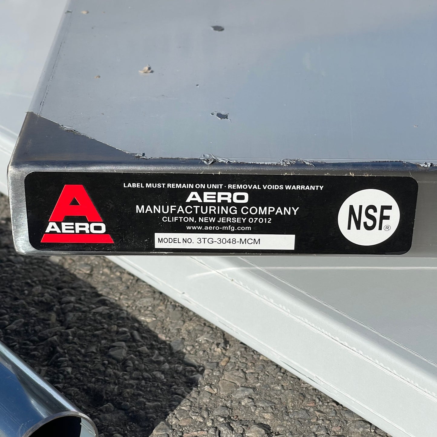 ZA@ Pallet of AERO Work Table & Casters w/o Splash Stainless Steel 3TG-3048-MCM ~40 lbs (AS-IS)