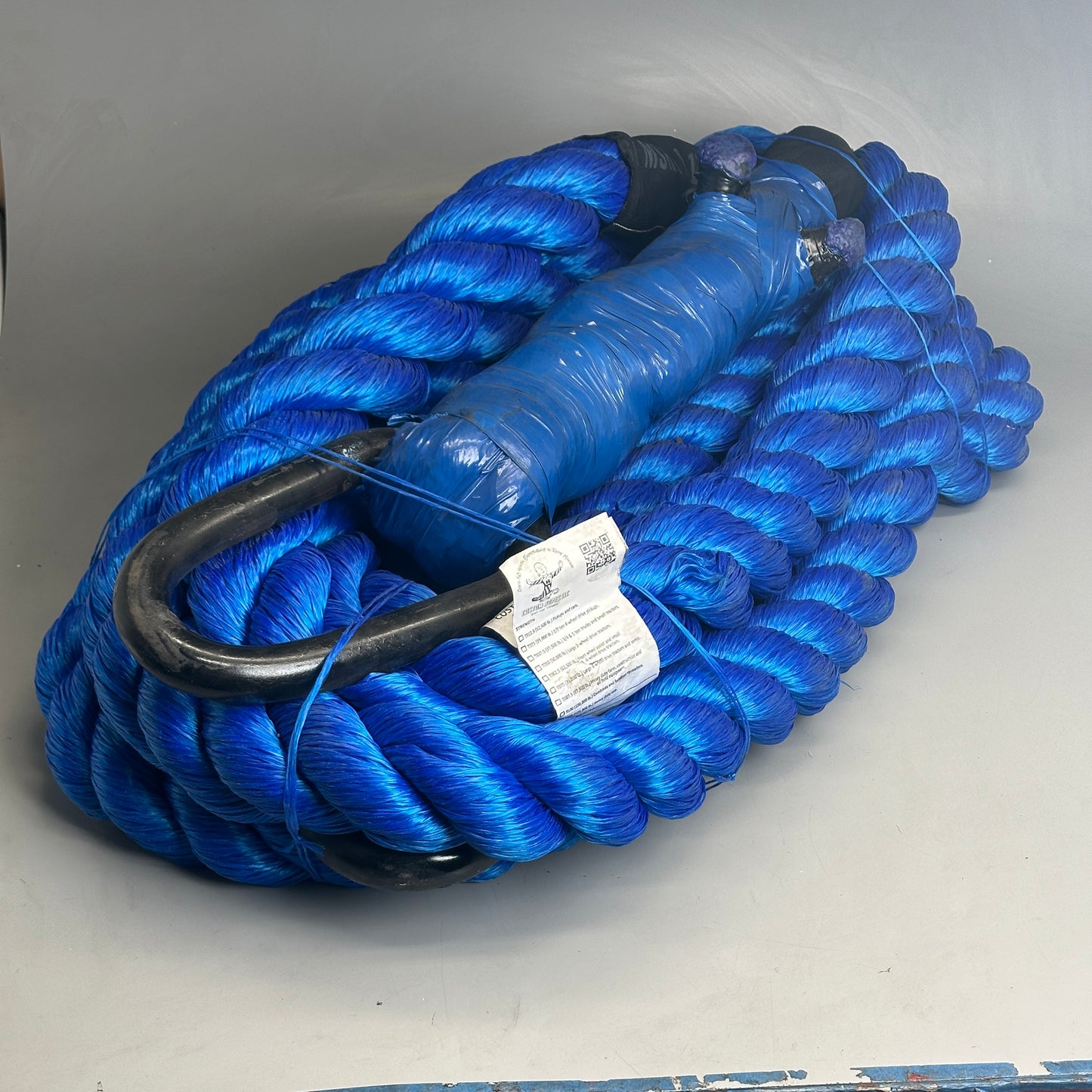 CUSTOM ROPES Heavy Duty Tow Rope 125,000 lb Capacity Blue T125