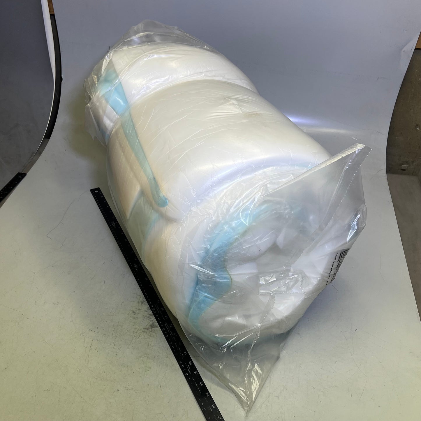 HEALTH-O-PEDIC Gel Memory Foam Mattress Topper 3" Layer King White/Blue AAFES