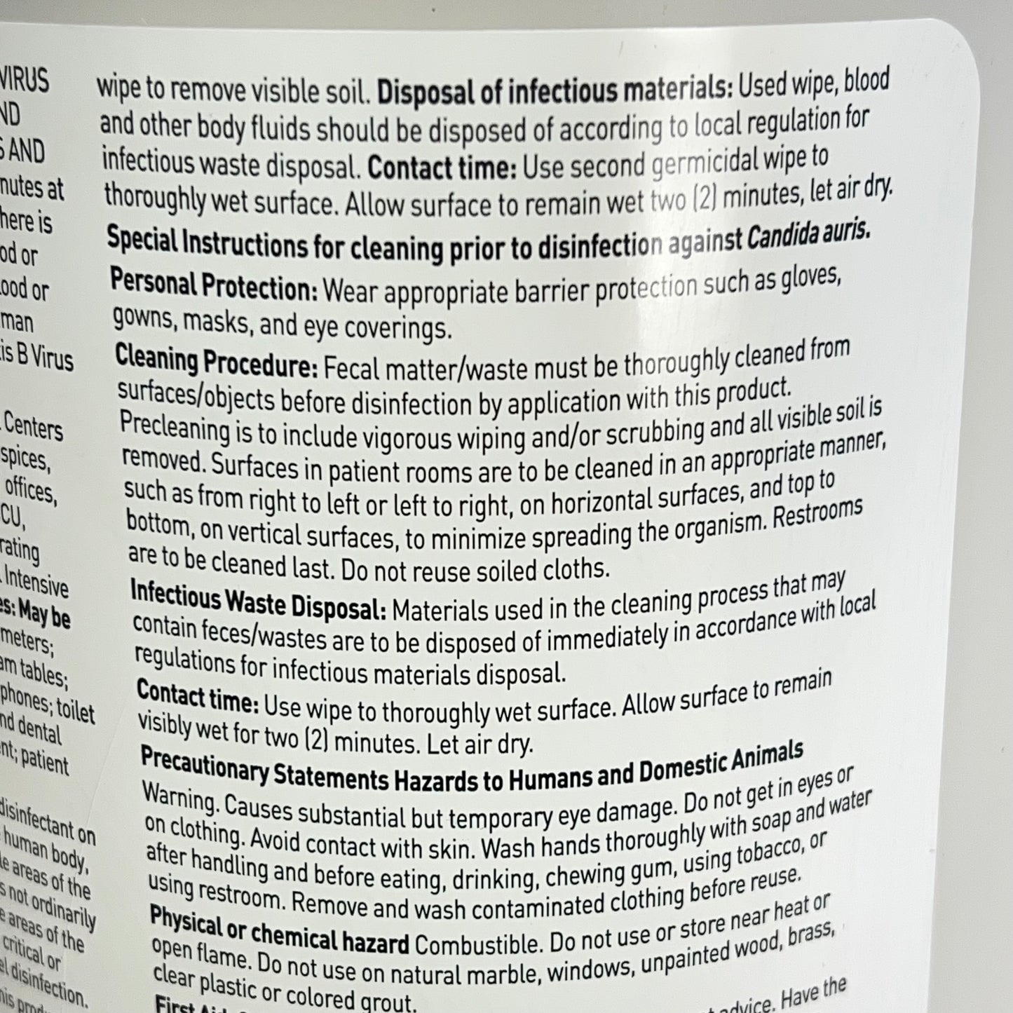 ZA@ PDI  (2 PACK, 75 WIPE EACH) Sani-cloth Germicidal Disposable Wipe Extra Large (Distressed)