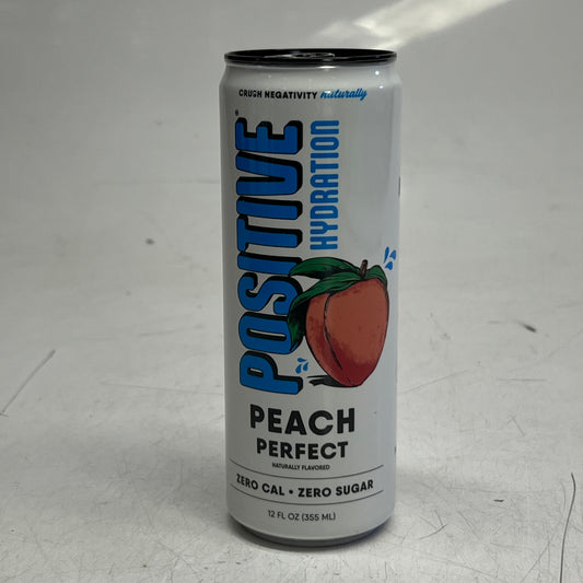ZA@ POSITIVE (24 PACK) Hydration Peach Perfect 12 fl. oz. BB 02/27
