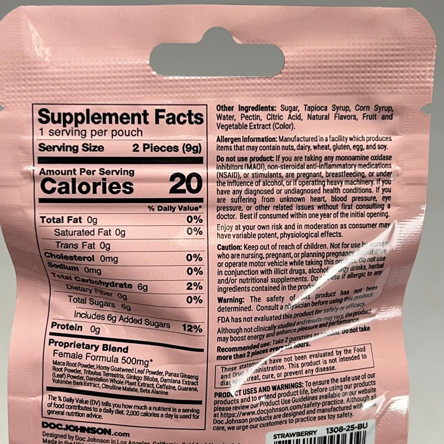 DOC JOHNSON (12 PACK) Spanish Fly Female Enhancement 12 Serving BB 12/26