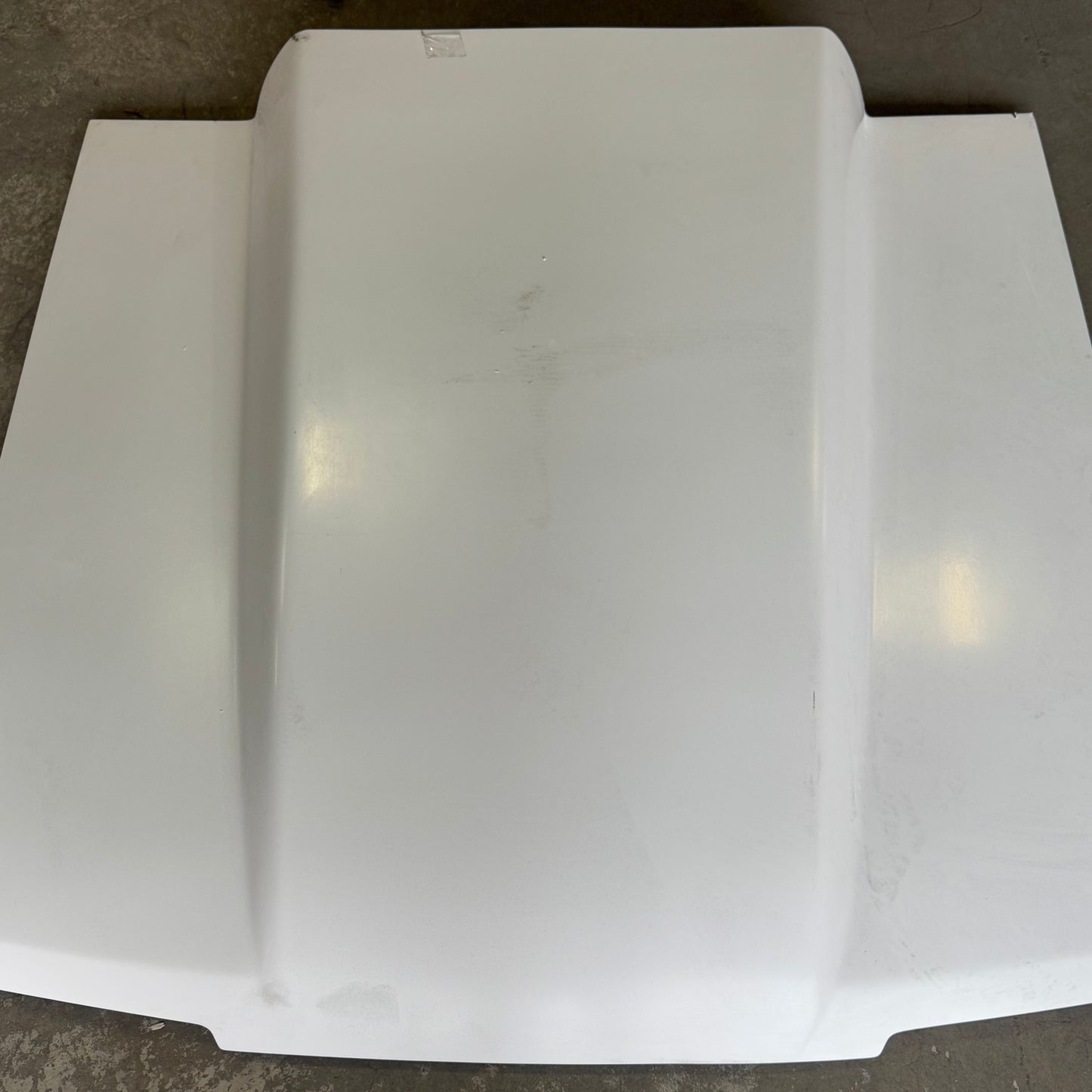 ZA@ FORD MUSTANG 1987/1993 4" Cowl Fiberglass Heat Extractor Hood Trufiber Sz 57”x8”x53” (AS-IS, Damage)