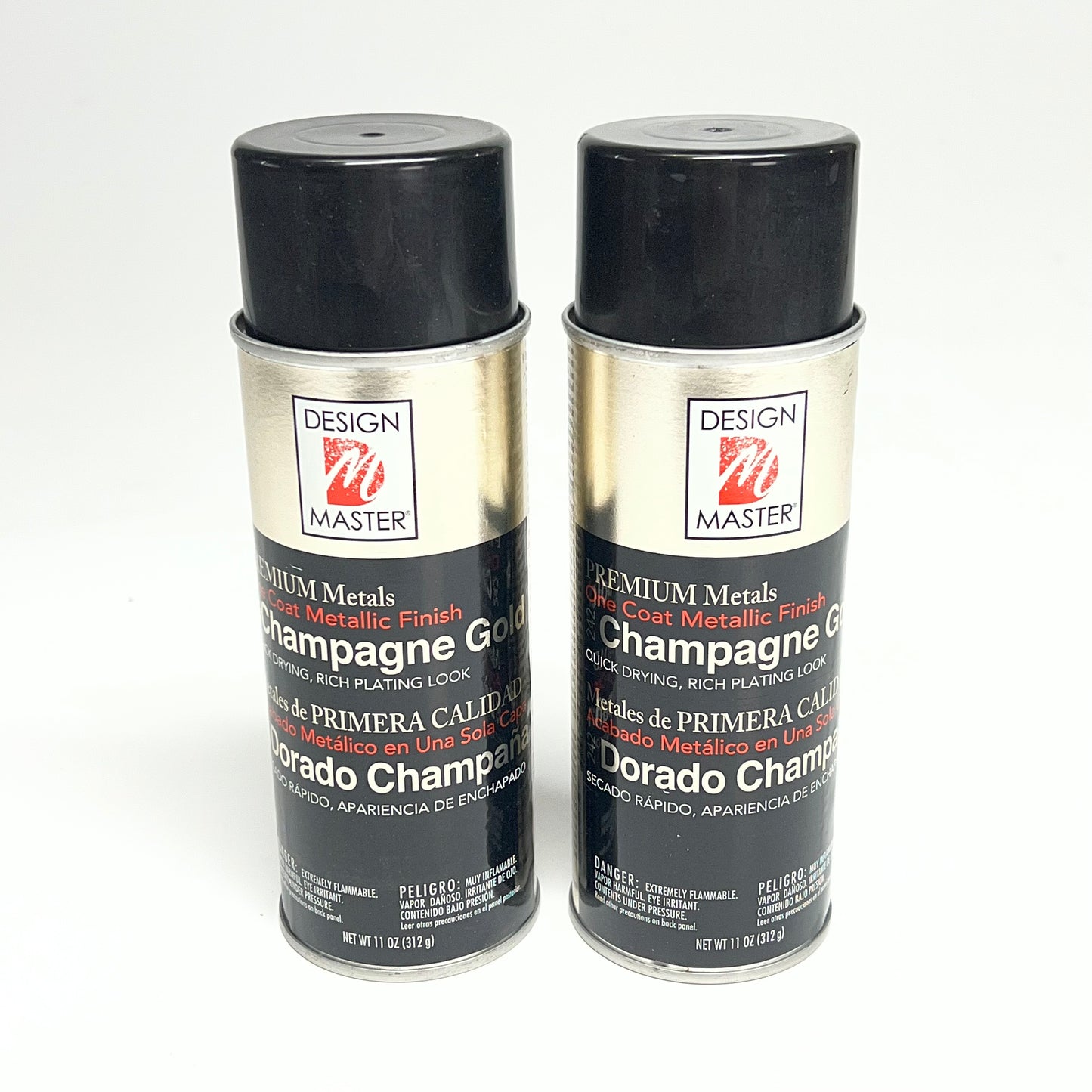 DESIGN MASTER (2 PACK) Premium Metals Metallic Finish 11oz Champagne Gold 242