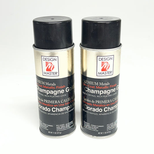 DESIGN MASTER (2 PACK) Premium Metals Metallic Finish 11oz Champagne Gold 242