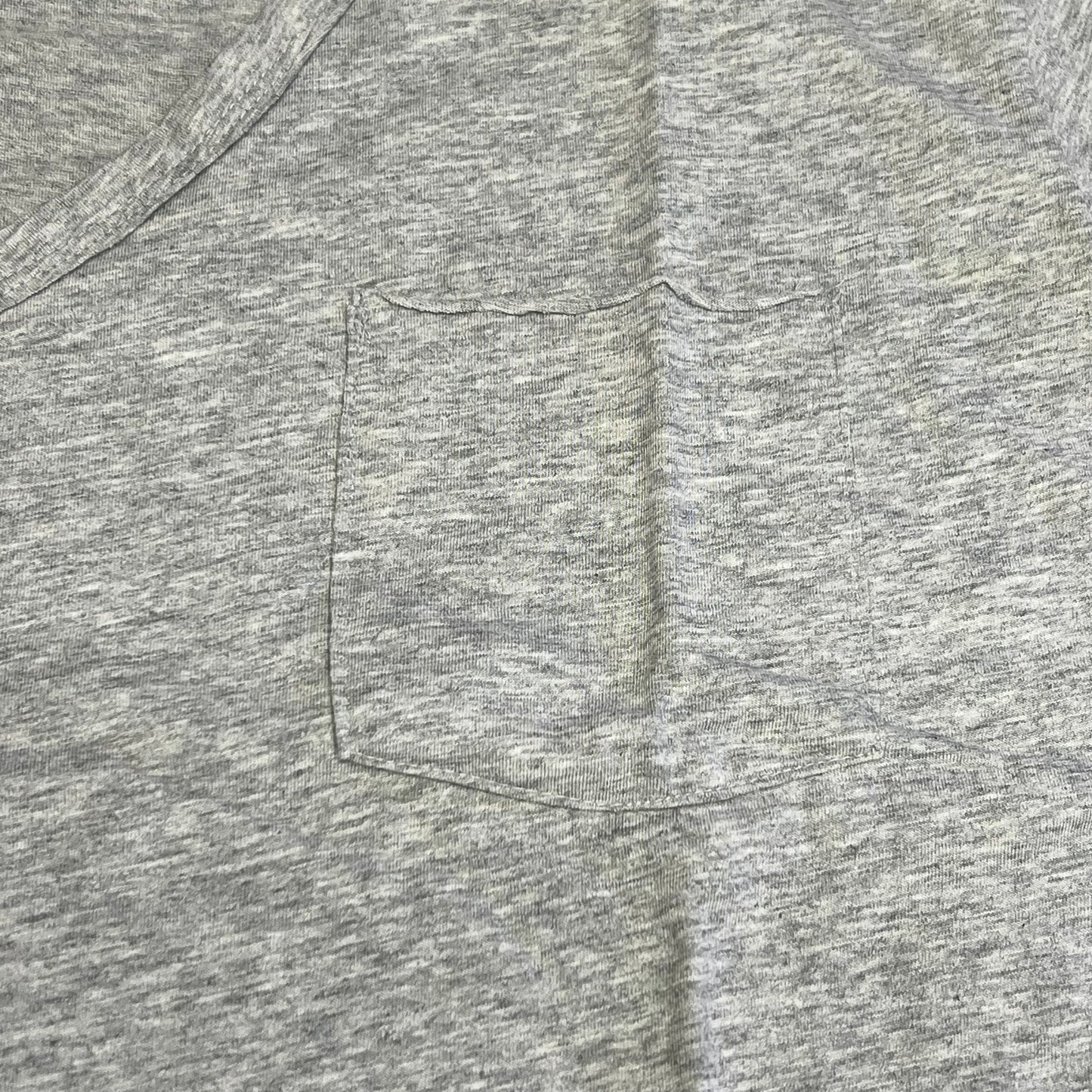 HANES  Originals V Neck Tee Shirt W/ Chest Pocket Women's Sz 2X Grey 0G159P