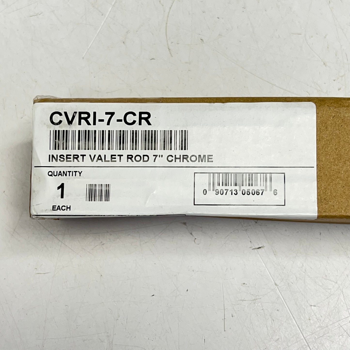 REV A SHELF Chrome Insert Valet Rod 7" Chrome CVRI-7-CR