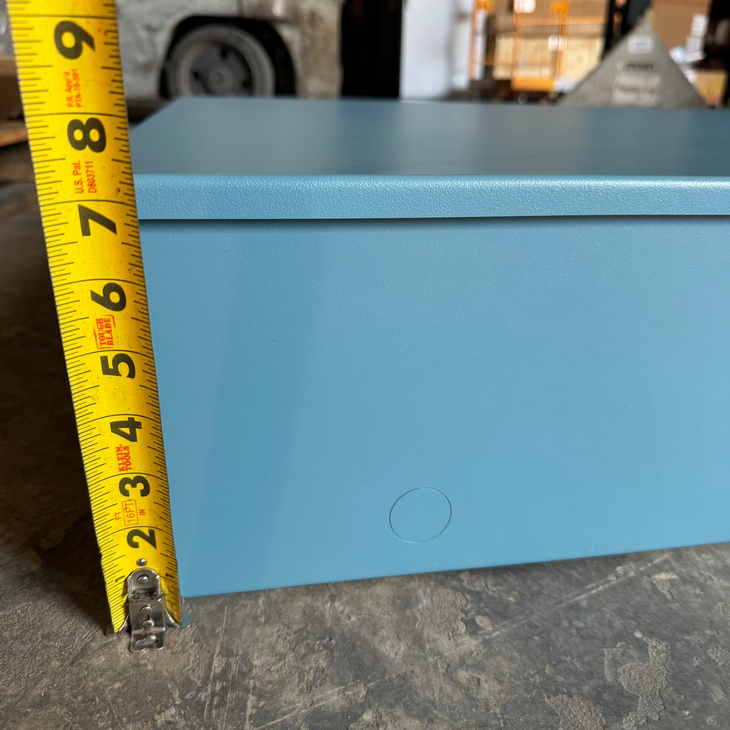 ALPSCONTROLS Powder Blue Nema 1 UL with Perf Panel Sz 42" x 30" x 7", Blue CM4230ULP-PB