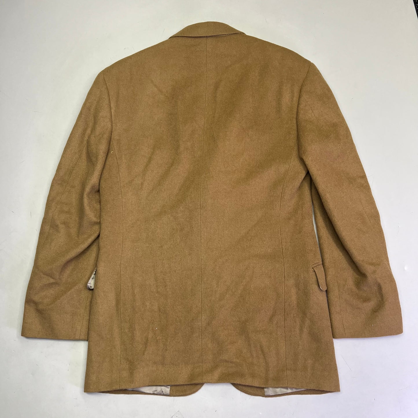 EVAN-PICONE Silk Lining Wool Outer Shell Blazer Men's Sz 36R Khaki Brown (Used)