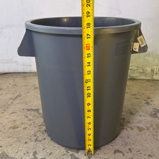 SPARTA CARLISLE 10 Gal. Commercial Trash Can Heavy Duty - Grey Sz 15"D x 18"H 841010