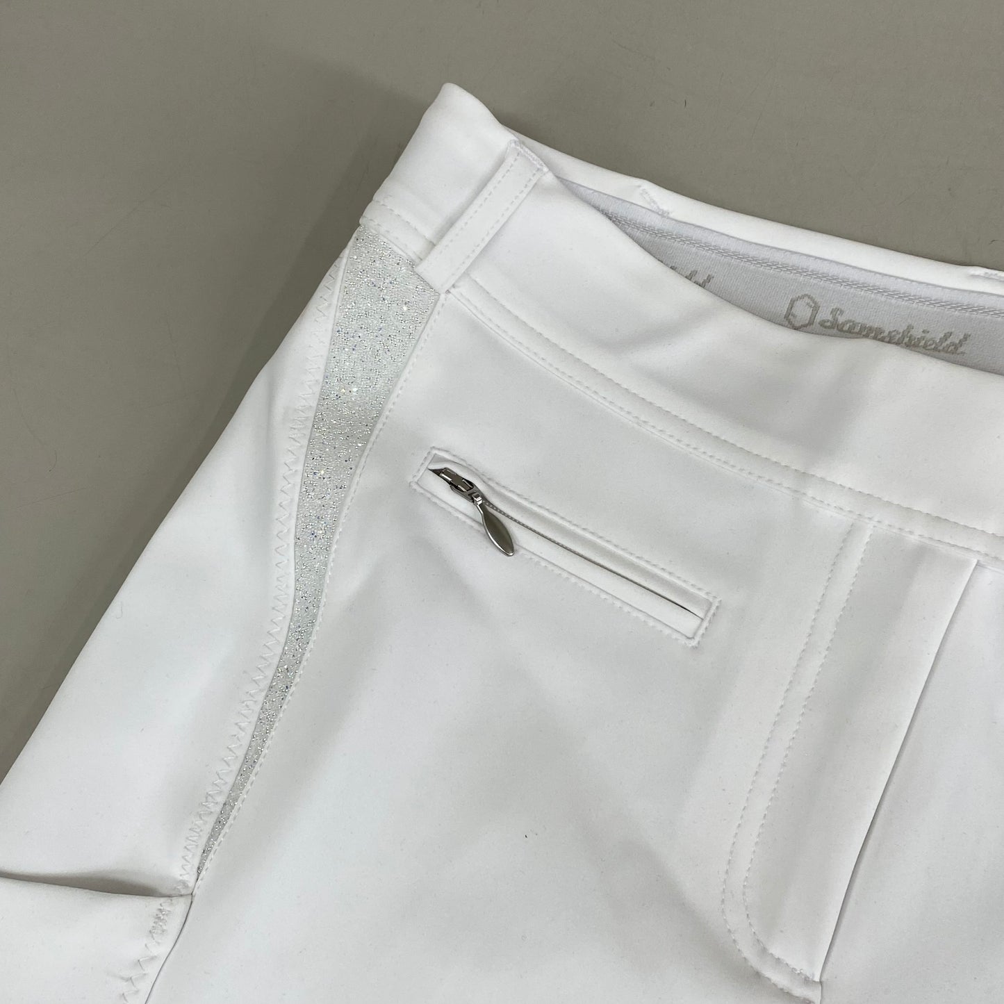 SAMSHIELD Omega Horse Riding Pants Women's Sz US 26, UK 8, FR 36 White (New Other)