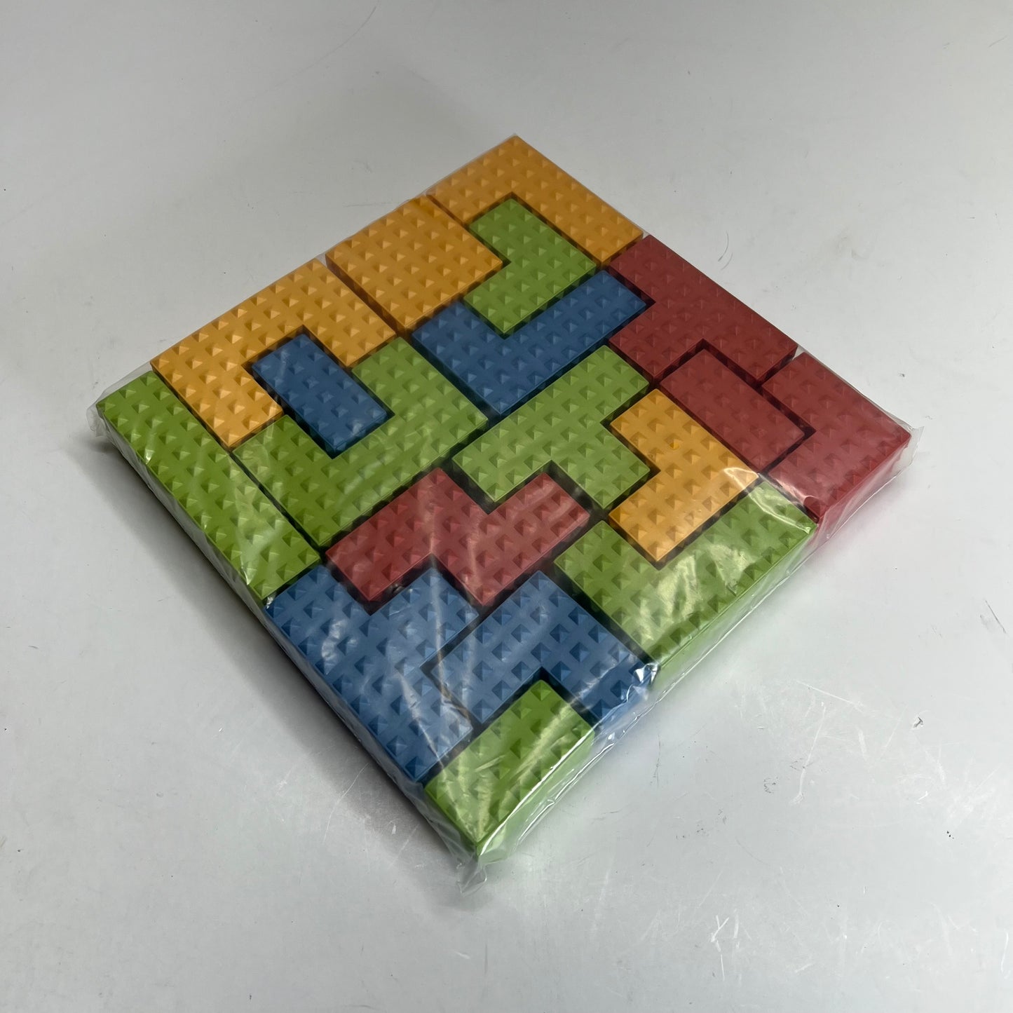 KAPLAN Textured Puzzle Blocks for Sensory Development  18 Piece Set Multicolor