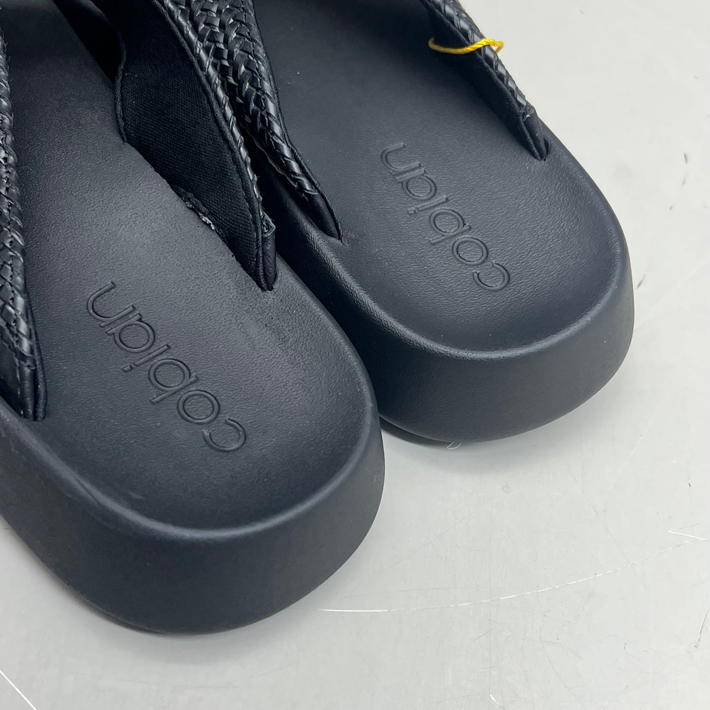 COBIAN Palmilla Braided Synthetic Leather Strap Sandals Women's Sz 10 EU 41 Black PAL25-001-10