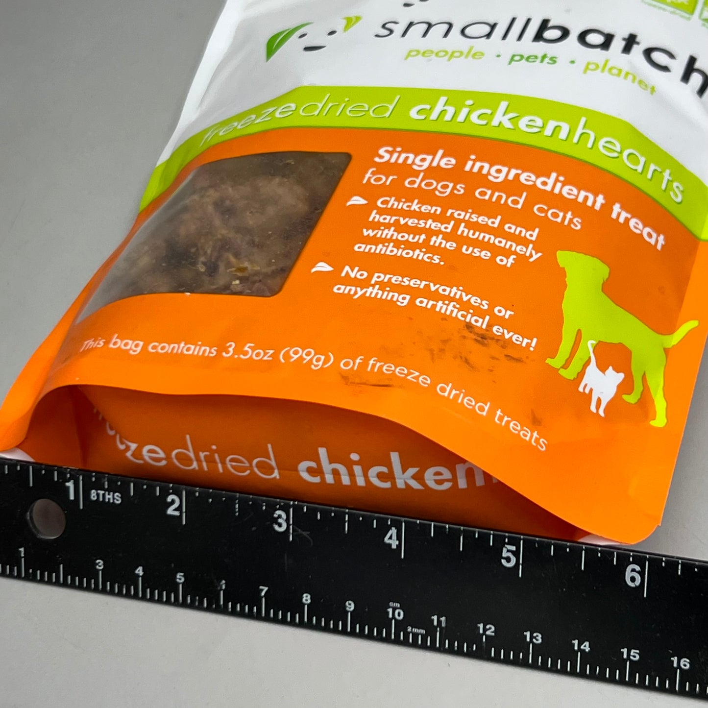 SMALL BATCH Dog Treats Freeze Dried Chicken Hearts 3.5 oz BB 09/25