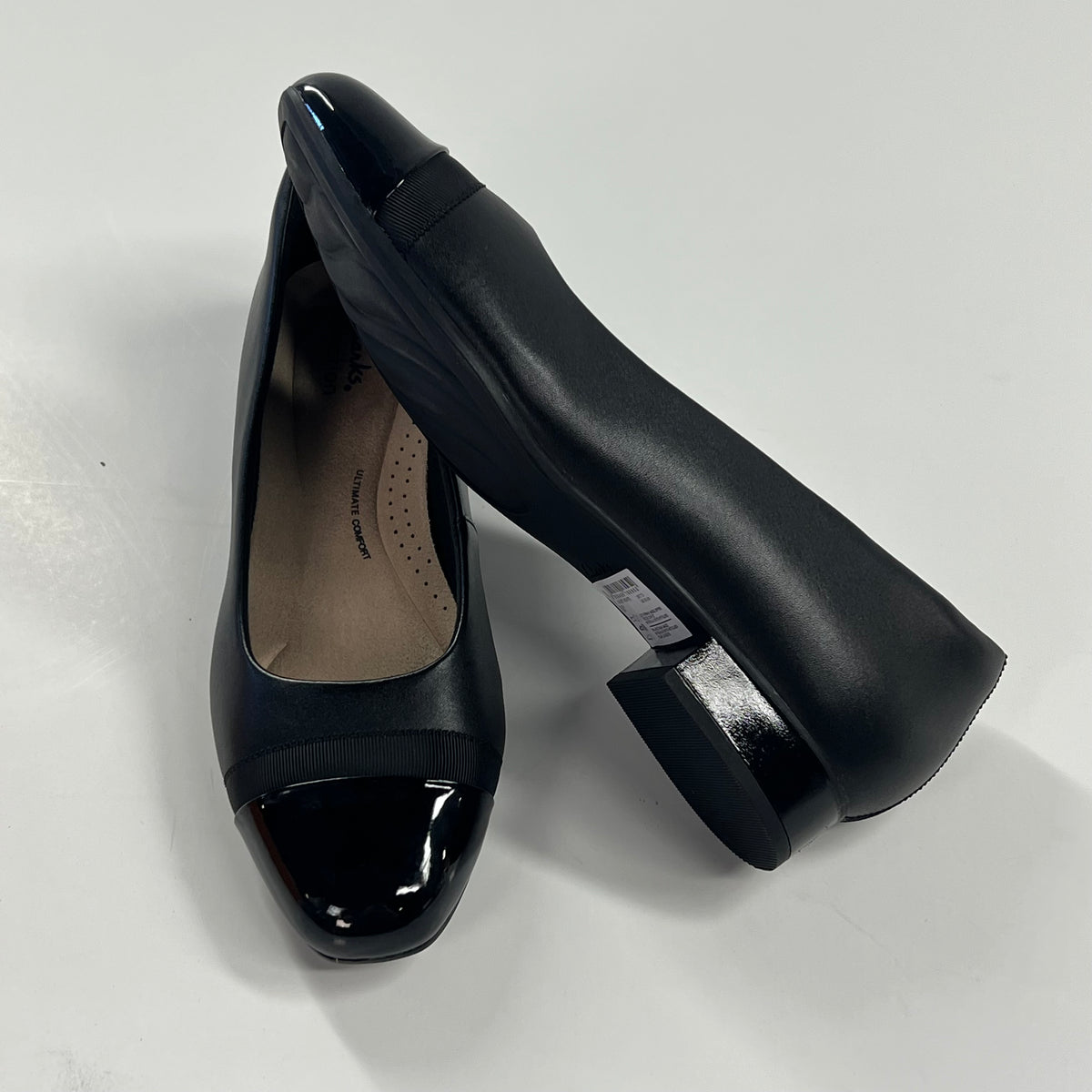 CLARKS COLLECTION Juliet Monte Flats Collection  Women's Sz 9.5 Black 36864