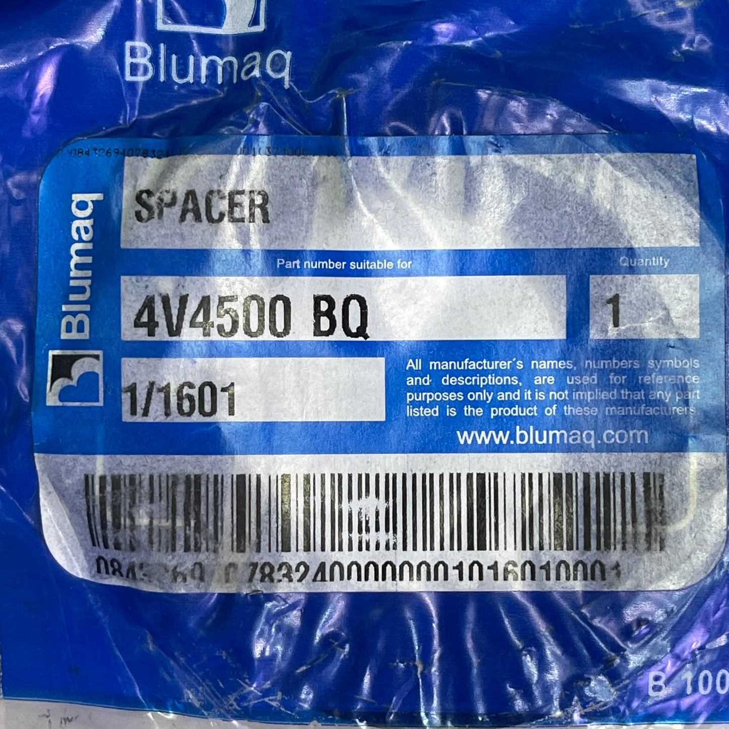 BLUMAQ (3 PACK) Spacer For Caterpillar Black 4V4500-BQ