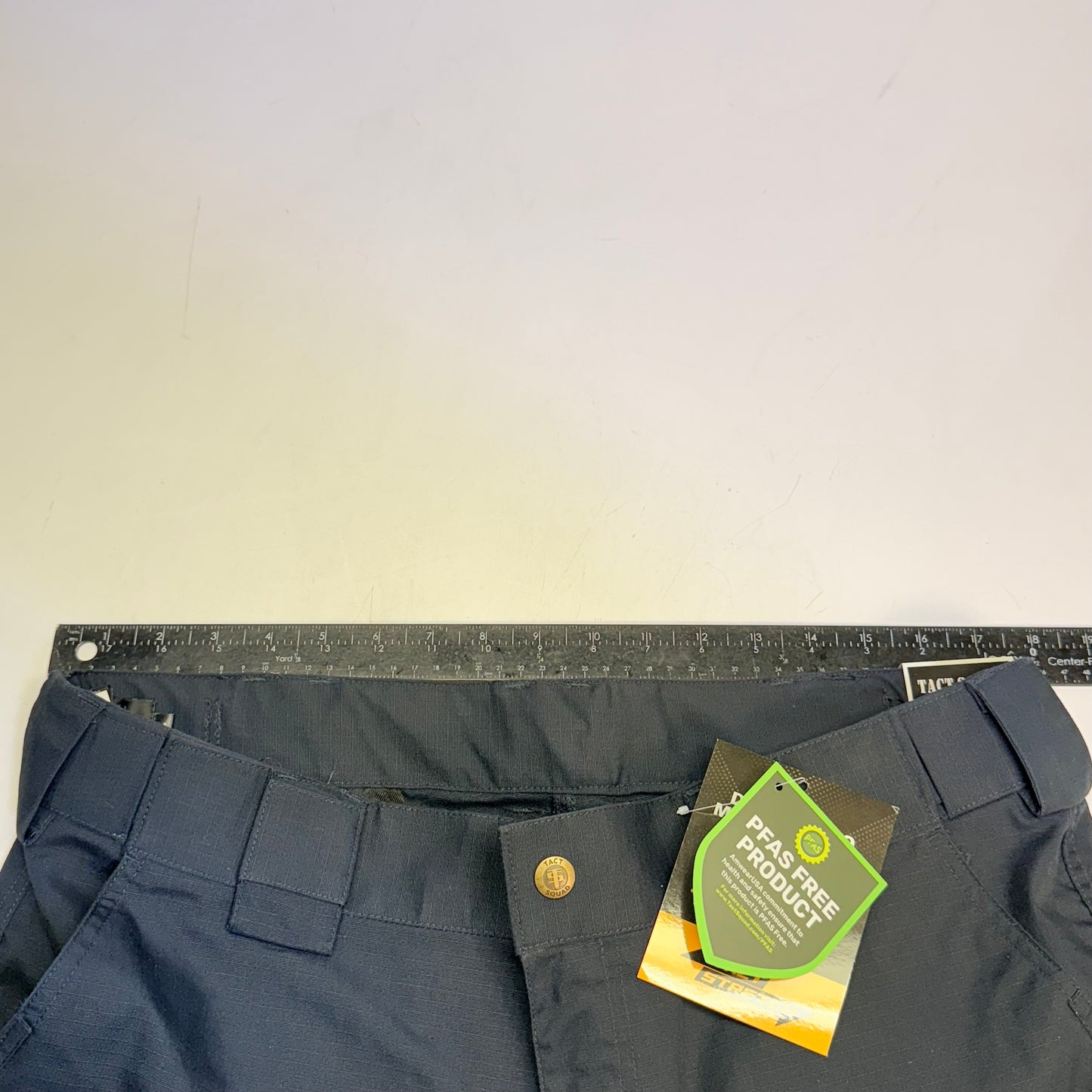 TACT SQUAD Tact Stretch Mini Ripstop Trouser Poly/Cotton Men's Sz 12 Dk Navy T7511