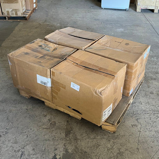 ZA@ Pallet of ADAPTOR INC Multifit Adapter Open End Thread Protectors I780006 Sz 10 1/2”Dx2”H Rubber Blue