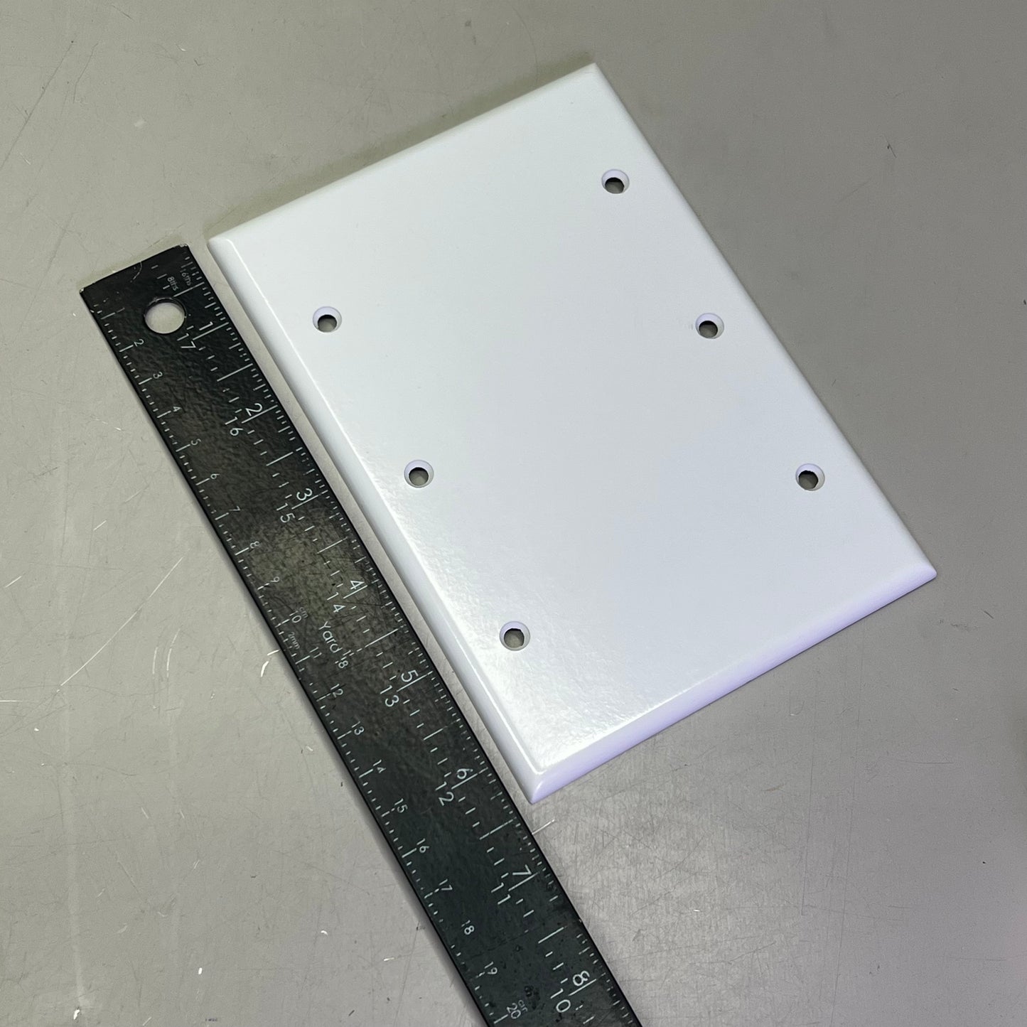 LEVITON (5 PACK) 3 Gang Blank Wall Plate Standard Sz White 88033