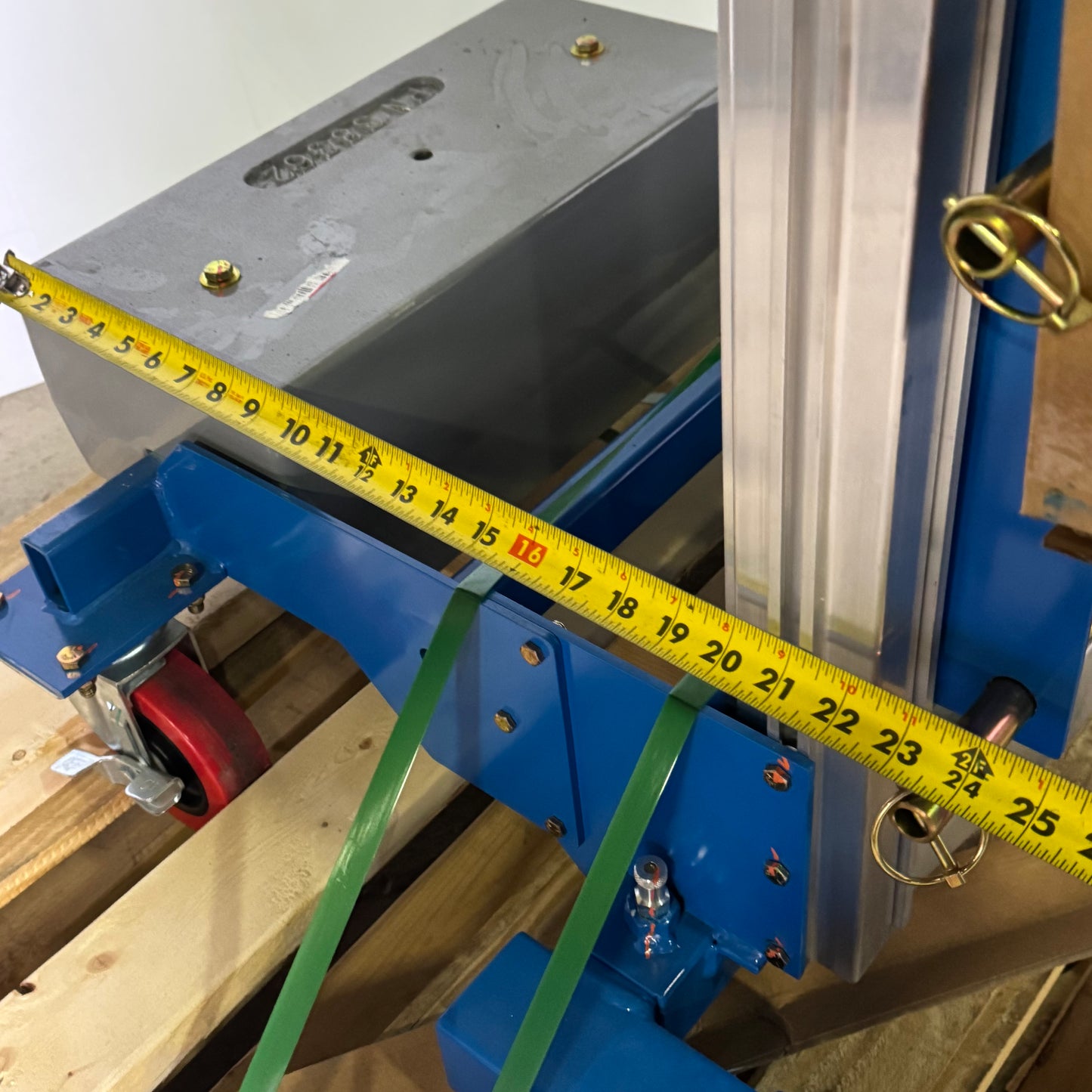 GENIE Lightweight Hand Operated Lift Truck, 400 Lbs. Capacity, Grey & Blue GL-8