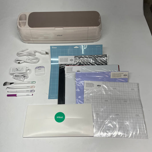 CRICUT Maker 4 Smart Die Cutting Machine W/ Bluetooth & Starting Supplies Pink