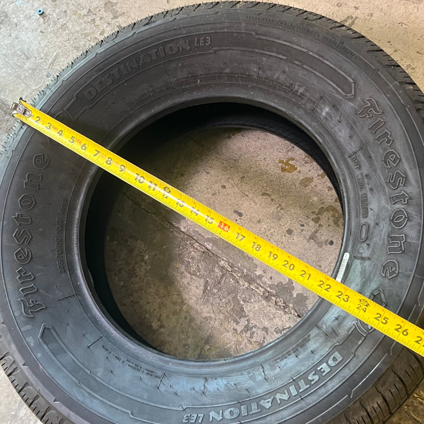 FIRESTONE Destination LE3 Tire 235/70R16 106T Black Dot 4E9C94, 014-817