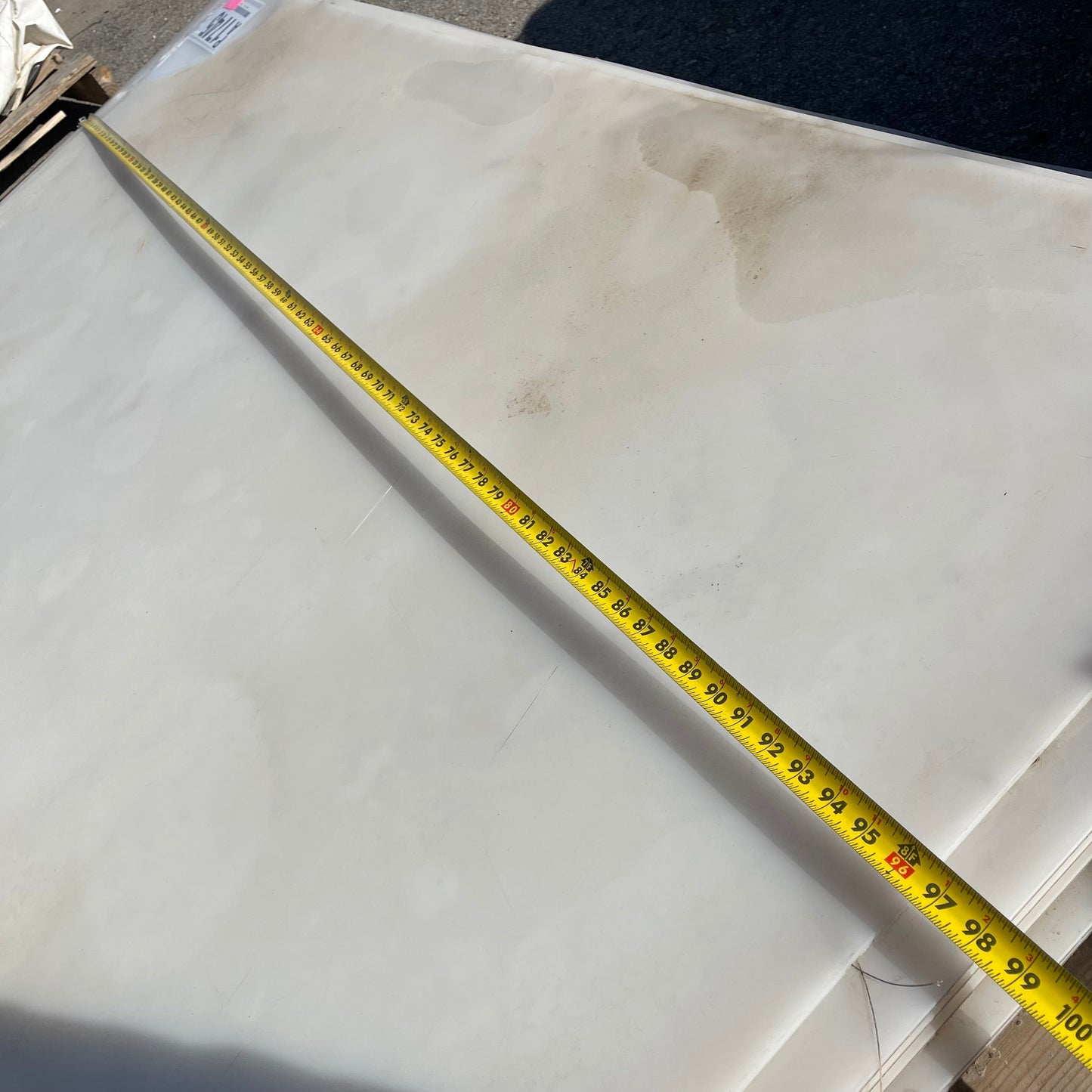 ZA@ Pallet of MIXED White Plastic Sheets 96”x49”