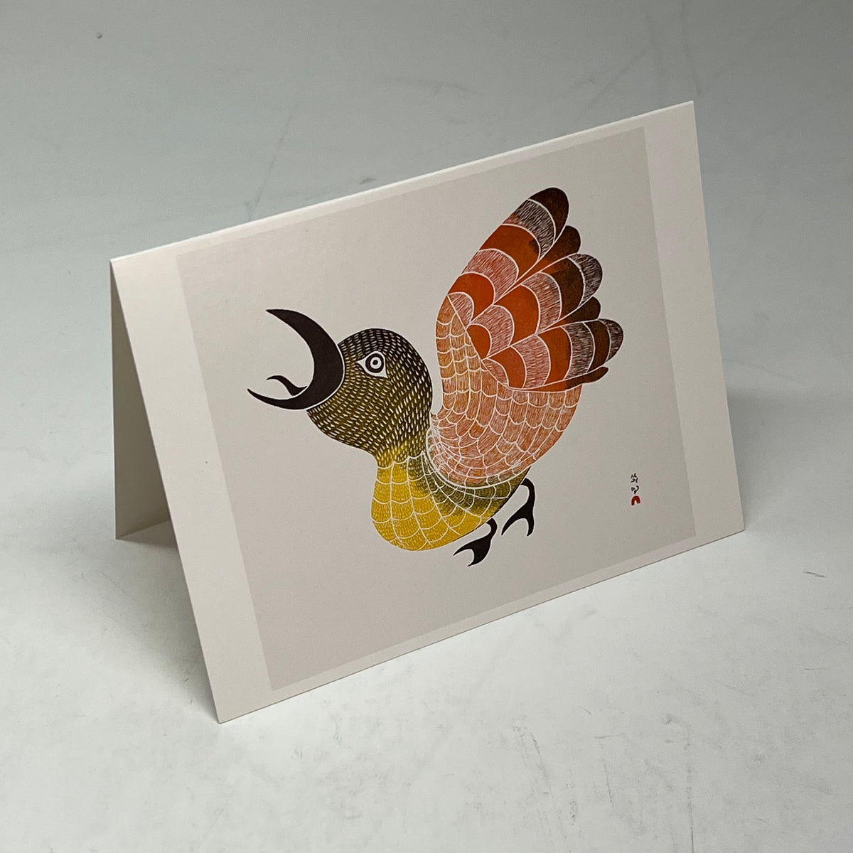 POMEGRANATE (2 PACK, 16 EACH) Inuit Art Kinngait Notecards W/ Envelope  4x5"