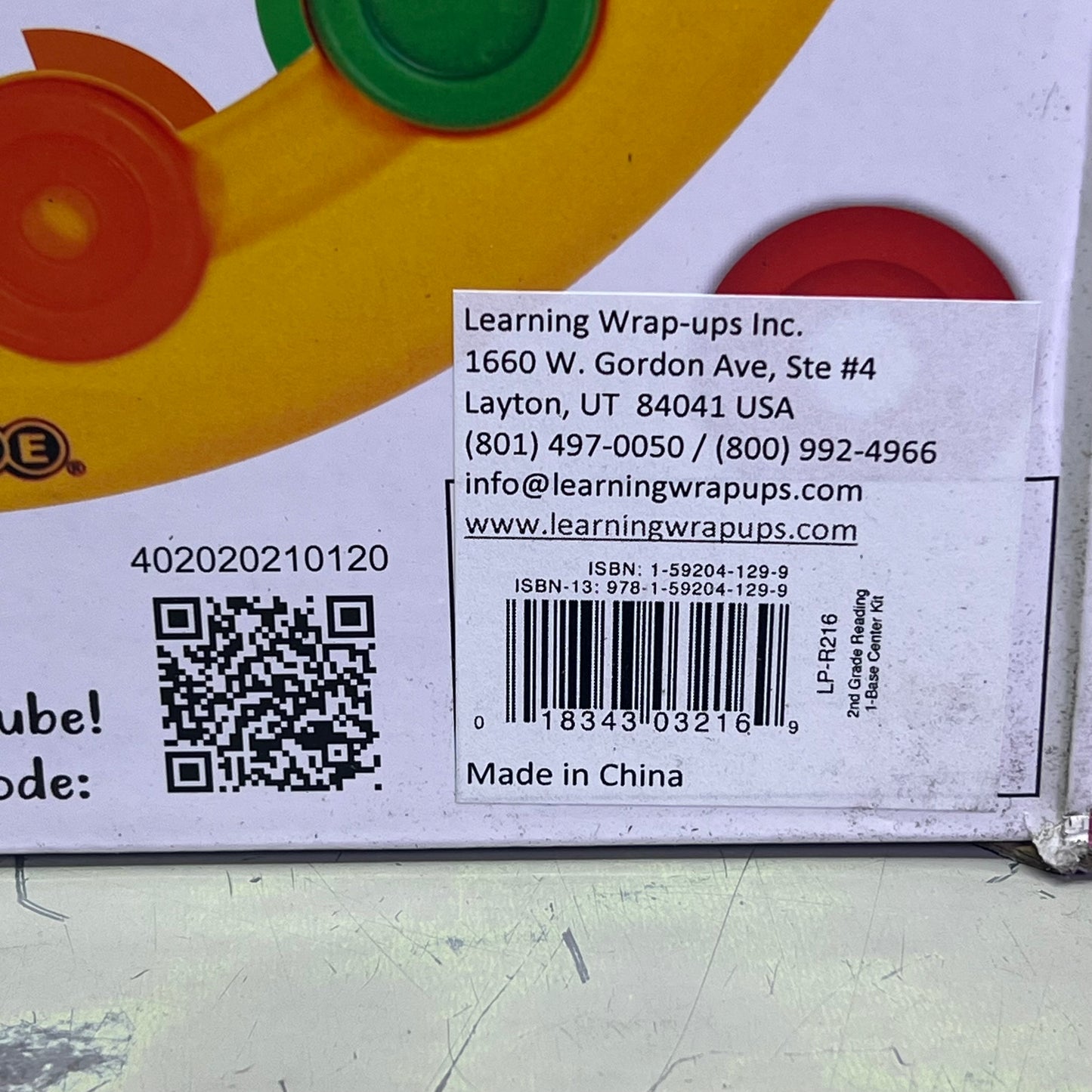 LEARNING PALETTE  2ND Grade Reading Learning Palette 2 Base Center Kit LP-R209