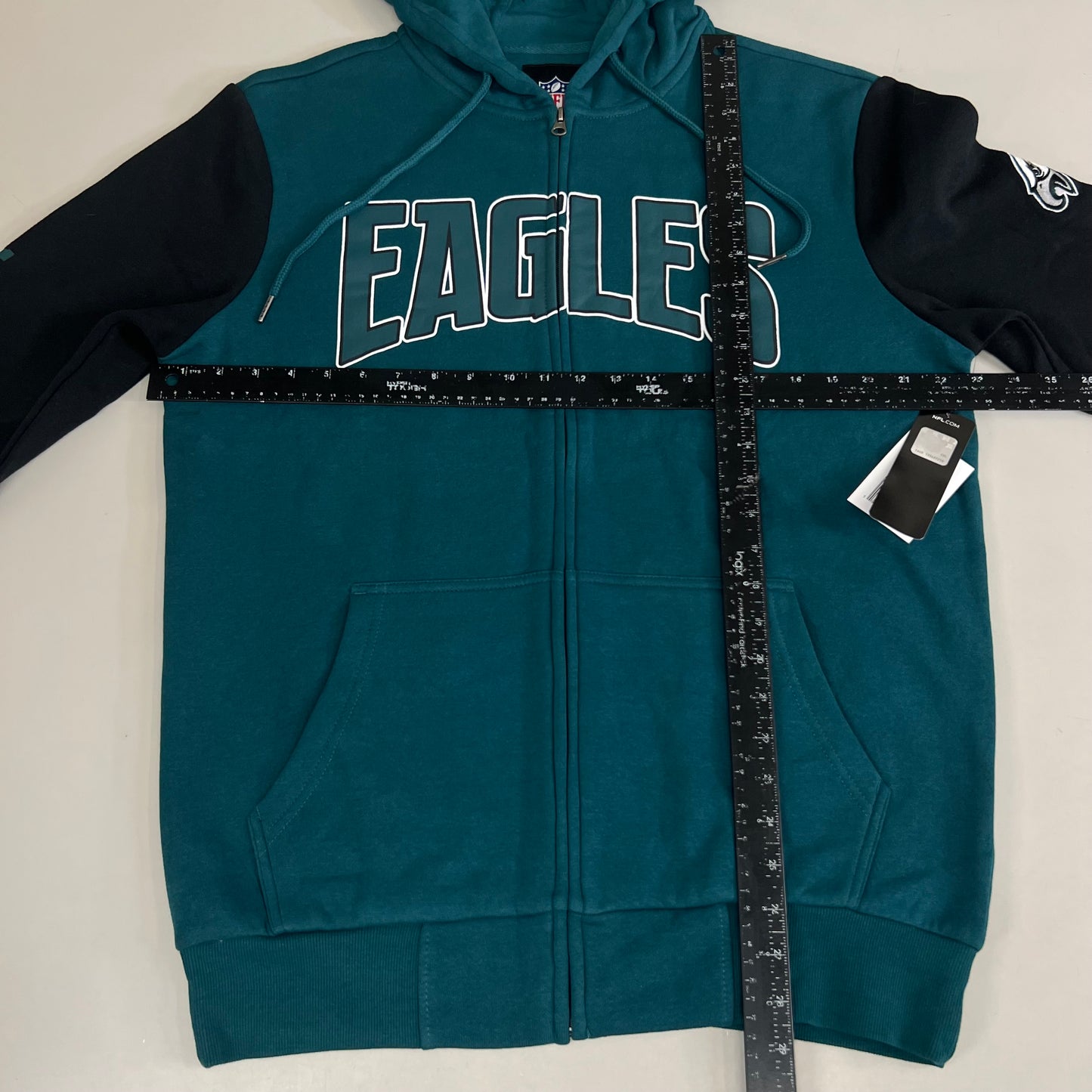 NFL (2 Piece) G-III Sports By Carl Banks Philadelphia Eagles T-Shirt & Full-Zip Hoodie Set Men's Sz M Black/ Green