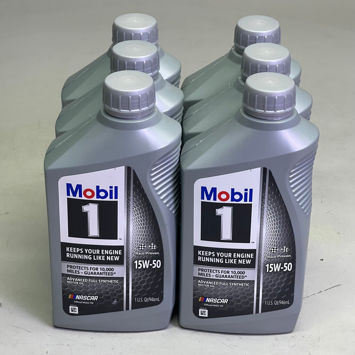 Z@ MOBIL 1 (6 PACK) Advanced Full Synthetic Motor Oil 946 mL 15W-50 New, Box Condition Varies